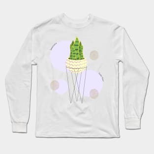 Sansevieria or snake plant house plant decoration illustration Long Sleeve T-Shirt